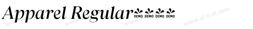 Apparel Regular字体转换